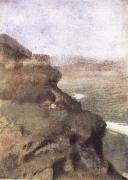 Edgar Degas Landscape with Rocky Cliffs oil painting